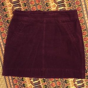 Ann Taylor Loft Corduroy Mini Skirt 8